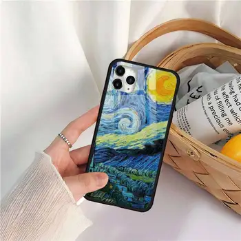 Pictura David Van Gogh Caz Telefon din sticla Temperata Pentru iphone 11 12 PRO MAX X XS XR 5C 6 6S 7 8 plus