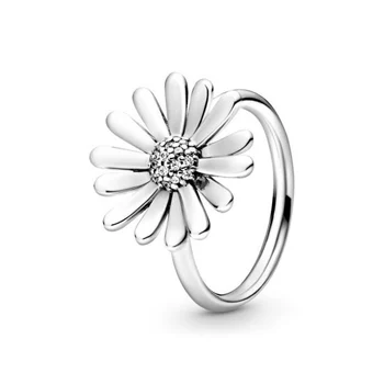 PPB JZ 8 de Brand Original argint 925 inel cu spumant logo design original floare de soare retro multi wrap ring