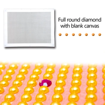 Practic Clasic Gol Broderie Gol Rundă Completă de Foraj Multi-funcțional Panza cu Marcajul DIY Diamant Pictura