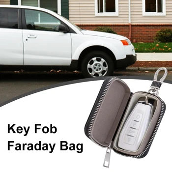 Premium Faraday Cutie Proteja Cheie Fob RFID Semnal de Blocare Geantă de Piele PU Anti-Furt Husă Anti-Hacking Caz de Blocare