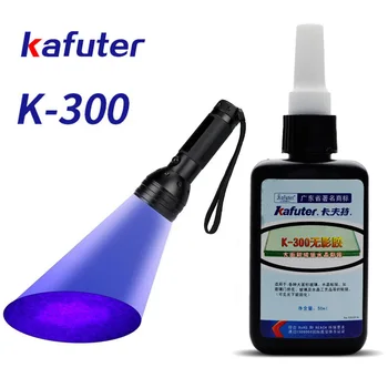 Puternic puterea 51led lumina UV +Kafuter 50ml Lipici UV Uscare UV Adeziv K-300 Transparent Cristal și Sticlă Adeziv