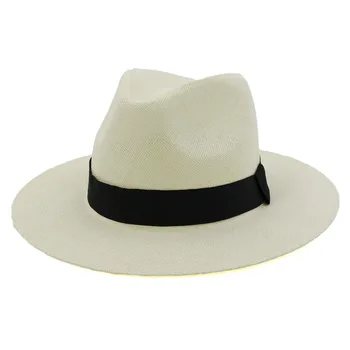Pălării de vară bărbați femei paie de hârtie solid curea panglică band clasic casual, pălării de soare de culoare kaki, negru pe plajă în aer liber de călătorie femei pălării de soare