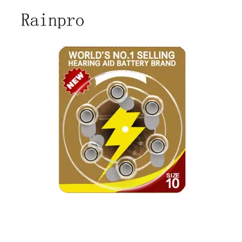 Rainpro 60PCS/LOT A10 auditiv Baterii a10 10 PR70 PR536 Zinc-Aer Buton De 1.45 V