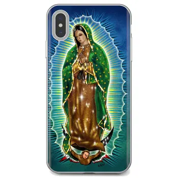Rece Silicon Telefonul Cazul Fecioarei De Guadalupe Virgen Maria Imprimare Pentru Xiaomi Mi A1 A2 A3 5X 6X 8 9 9M 10 10T 11 Lite SE Pro