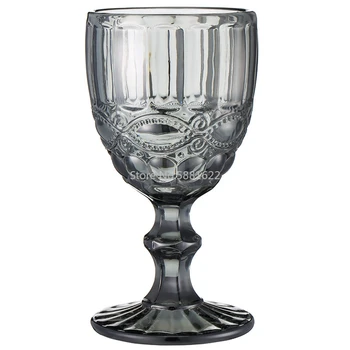 Relief Pahare de Vin a Băut Cupa Banchet de Nuntă Pahar de Vin Retro Diamant Sampanie Suc de Sticlă de Băutură Pocalul 240ml 8oz