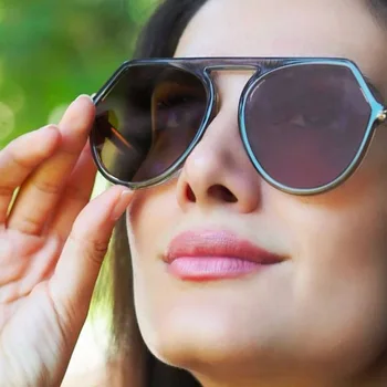 Retro Leopard Ceai Rotund ochelari de Soare pentru Femei Brand Ochi de Pisica Ochelari de Soare Vintage Rășină Cadru Ochelari de sex Feminin oculos feminino UV400