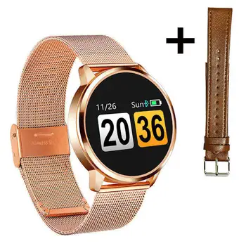 Rose Ceas Inteligent Q8 Plus OLED Ecran Color Smartwatch femei de Moda de Fitness Tracker monitor de Ritm Cardiac Bratara pentru ios andriod