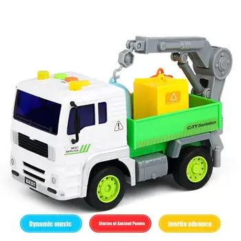 Salubritate Vehicule Copii Model De Masina Jucărie Orașului Serviciu De Gunoi Camion Cisternă Camion Pentru Constructii Macara Jucarii Si Cadouri Pentru Baieti Pentru Copii