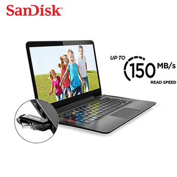 Sandisk Pen Drive Flash 32GB, 64GB, 128GB de tip c usb3.1 OTG mașină de U disc de Tip C calculator telefon dual-utilizarea de mare viteză de criptare 150M/S