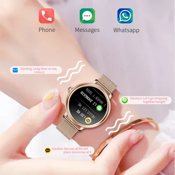 SKMEI CF80 Ecran Complet Tactil de Femei Smartwatch Menstrual Feminin Perioadă Monitor de Ritm Cardiac Doamnelor Ceas Inteligent Pentru Android IOS