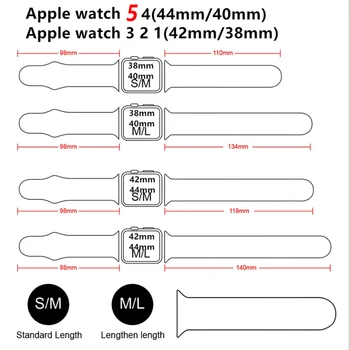 Sport Curea Pentru Apple Watch band 38MM 42MM 40MM Silicon 44MM Correa Watchband Pentru iWatch 38mm 42mm 40mm 44mm SE 6 5 4 Brățară