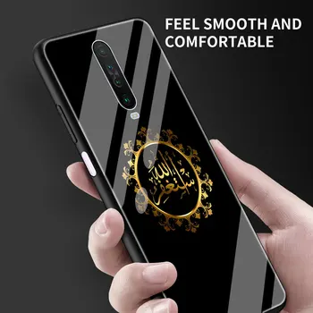 Sticlă călită Telefon Caz Pentru Xiaomi Redmi Nota 10 Pro Max 9S 8T 9T 7 8 9 8A 9A 9C K40 Arabe Musulmane Islamice Acoperi Coque Fundas
