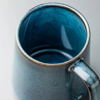 Sydney Albastru European De Cana De Apa De Mare Capacitate Nordic Ceramice Ceașcă De Cafea Cana De Băut Acasă Burtă Ceașcă De Sex Masculin
