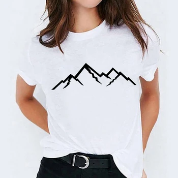 T-Shirt-uri de Top pentru Femei Acuarelă Pene de Pasăre Desene animate 90 Casual Imprimare Lady Femei Graphic T Shirt Doamnelor sex Feminin Tee T-Shirt