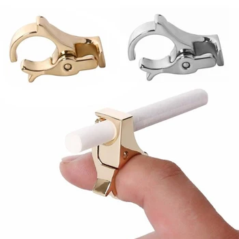 Tabachera Inel Rack Din Metal Pentru Nefumători Bricheta De Rulare Tava Deget Inel Clip Tabachera Pentru Bărbați Cadouri Accesorii De Fumat
