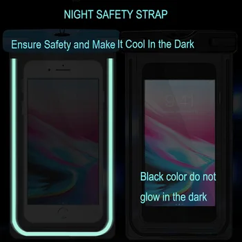 Telefon Mobil rezistent la apa Caz Pentru Huawei Honor 7X / Mate SE Clar PVC Sigilate Subacvatice Luminos Uscat Husă Capac cu Curea de Gât