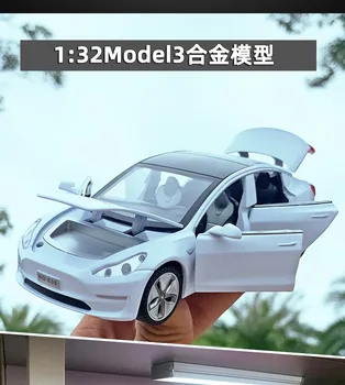 Tesla Model 3 Turnat Sub Presiune, Vânzări La Cald!1:32 Jucărie Nouă, în Cutie din Aliaj turnat sub presiune Model de Masina Fierbinte vânzările Tesla MODEL 3 Model de Masina de Jucărie