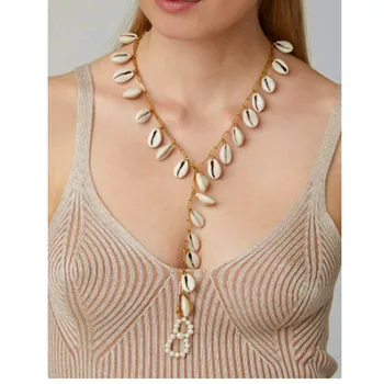 Timp de Perle Shell Inițială Colier scrisoare alfabet pandantiv bijoux collier femme colar boho collares de moda 2020 colier femei