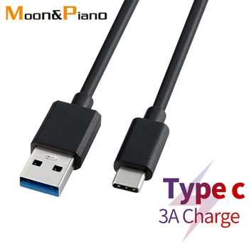 Tip-c prin Cablu de Date 5V 3A PD 60W USB 3.1 Cablul de Încărcare Pentru Tipul c de Telefon Mobil Telefon 0,3 m 0,5 m 1m 1,5 m 2m