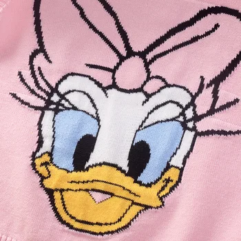 Toamna Copilul Nou Haine Fete Daisy Duck Desene Animate Broderie Tricot Pulover Dragut Copii Bluze Copii De Toamna
