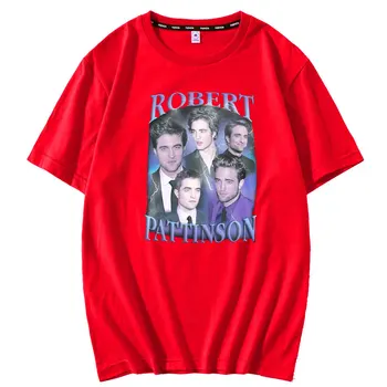 Tricou Barbati Maneca Scurta Clasic Robert Pattinson Epocă Rob Edward Cullen T-shirt de Vară Tee Topuri din Bumbac Tricouri Supradimensionate Om