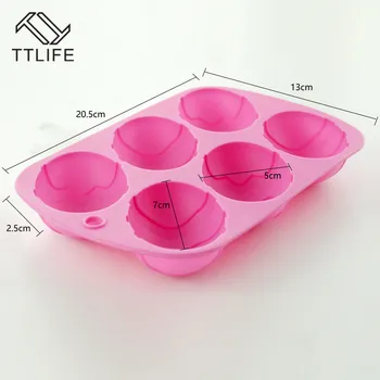 TTLIFE 6 Cavitate în Formă de Ou de Paște Bakeware Mucegai Desert Mucegai Silicon de Copt Instrumente DIY Paște Tort de Ciocolată Decorare