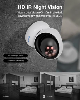 Tuya WiFi Camera PTZ Funcționează Cu Alexa Wireless Home Security Camera IP Inteligent de Urmărire Automată CCTV Nor de Supraveghere Video Camera