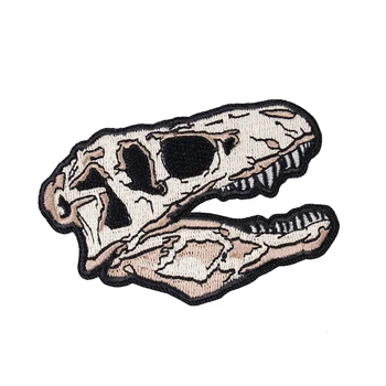 Tyrannosaurus Rex Craniu Tactice Broderie Militare Patch Animale Haine Pentru Dungi Autocolante Aplici Îmbrăcăminte/Rucsac/Pălărie