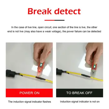 UNITATEA UT12D AC Detector de Tensiune Non-Contact Pen Tester Electric Senzor de 24-1000V Tensiune Contorul Curent de Test Pen Alarmă cu LED-uri Lumina