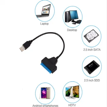 USB Cablu SATA SATA La USB 2.0 Adaptor de Calculator Cabluri Conectori Sata USB Cablu Adaptor Suport 2.5 Inch Ssd Hdd Hard Cablu
