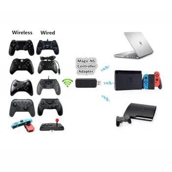 USB Wireless Bluetooth Converter Gamepad Ocupa Controller Converter Pentru Nintend Comutator Pro/Wii U/PS3/PS4/Xbox 360/PC