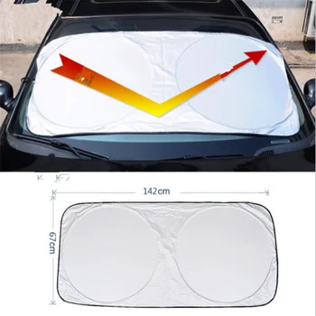 UV Proteja Mașina de Film Fereastră Fierbinte Auto Parasolar Parbriz Parbriz Bloc de Soare Capac Rabatabil Jumbo Fata Spate Masina Fereastră Umbra Soare