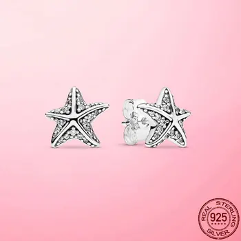 Vara Noi Argint 925 Ocean steaua de mare-coreean Cercei Stud pentru Femei, Moda Femei Cercei 2021 brincos s925 Bijuterii