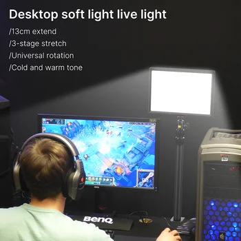 VIJIM K4 Desktop Stream Live de Lumină LED-uri Panou de Iluminat Cu Lumina Sta 3200k-5600k 8000mAh NOI UE Plug Fotografie de Studio Lumină