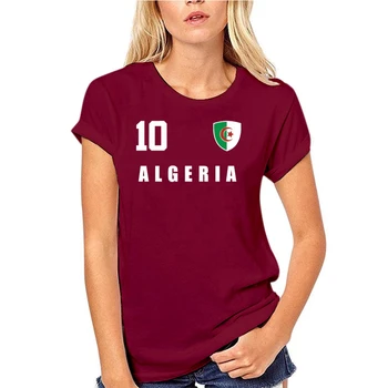 Vânzare Fierbinte De Vară Stil Algeria T Shirt Jersey Stil De Numărul Tot 10 Sporter Amuzant Tricou