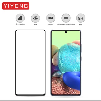 YIYONG 9D Plin Adeziv Pentru Samsung Galaxy A72 A52 A12 A42 Temperat Pahar Ecran Protector Pentru Samsung A32 4G F62 M62 A02 A02S Sticlă