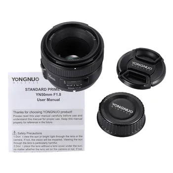 Yongnuo YN-50mm F1.8 Deschidere Mare Auto Focus Obiectiv pentru Nikon DSLR fundal Neclar Live view Portret focalizare fixă