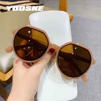 YOOSKE Epocă ochelari de Soare pentru Femei Brand de Lux Neregulate Rotund Ochelari de Soare de sex Feminin coreeană Stil Shades ochelari de soare pentru Femei