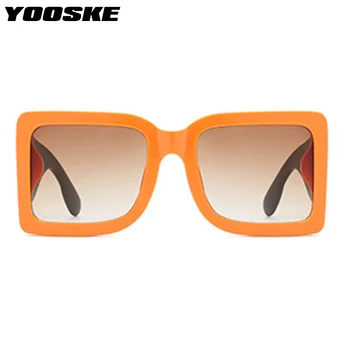 YOOSKE Mare Pătrat ochelari de Soare pentru Barbati Brand Clasic Designer Verde Ochelari de Soare Femei Vintage Trendy Dreptunghi Ochelari de vedere Nuante UV400