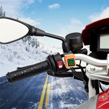 Încălzire electrică Ghidon Motocicleta Încălzit Mâner Motocicleta Comutator de Trei-nivel Termostat Motocicleta Încălzire Mânere