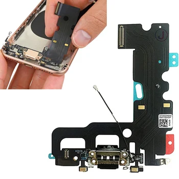 Încărcare Încărcător Port de Andocare Conector USB de Date Flex Cablu Cu Jack pentru Căști Pentru iPhone 6 6s 6Plus 6sPlus 7 8G 7Plus 8 Plus